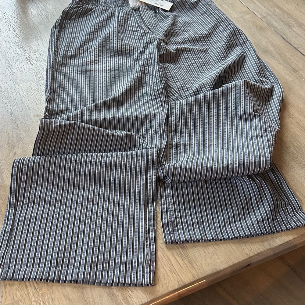 Women's Striped Wide Leg Pants